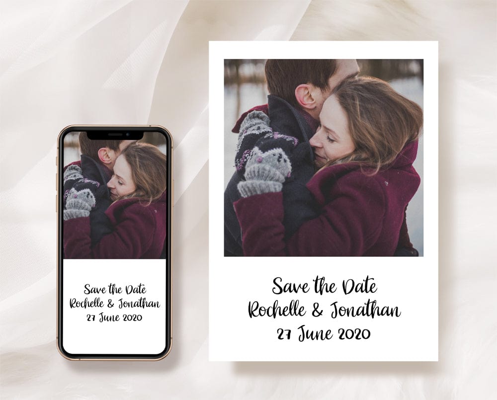 Polaroid Save The Date Template