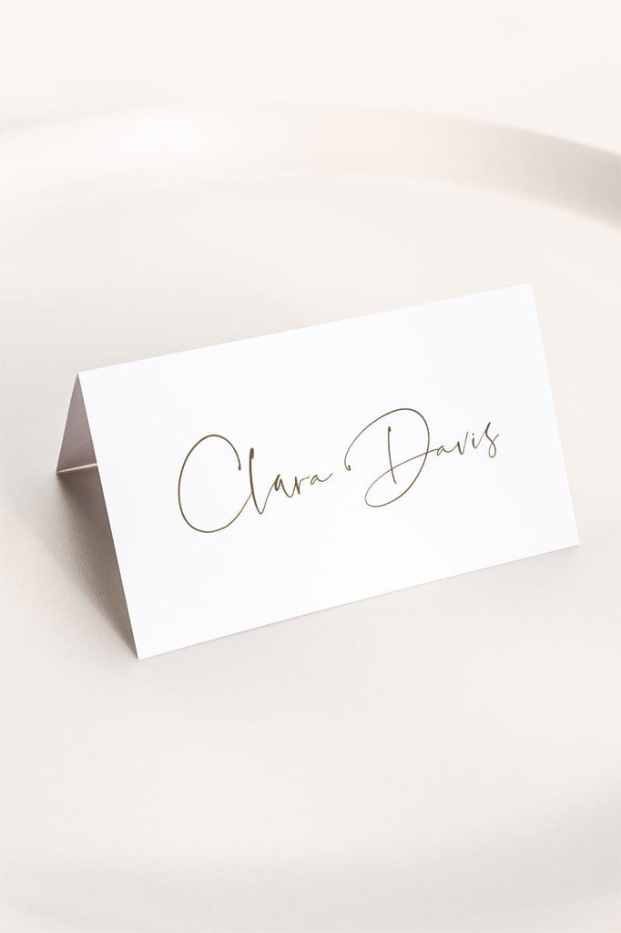 Simple Wedding Place Card Template